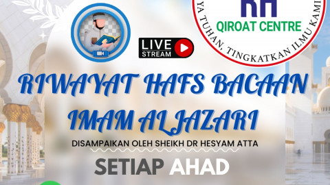 AKTIVITI 4 : PROGRAM SYARAHAN PERCUMA DI RH QIROAT CENTRE  SEPANJANG BULAN RAMADHAN